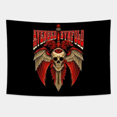 Avenged Sevenfold Fantasy Sword Emblem Tapestry Official Cow Anime Merch