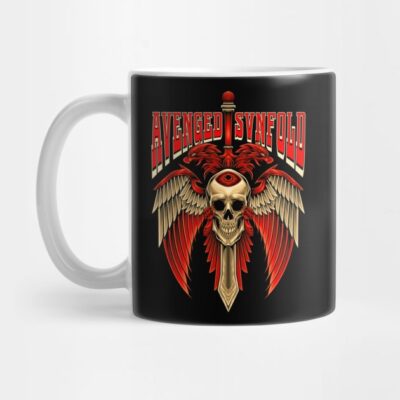 Avenged Sevenfold Fantasy Sword Emblem Mug Official Cow Anime Merch