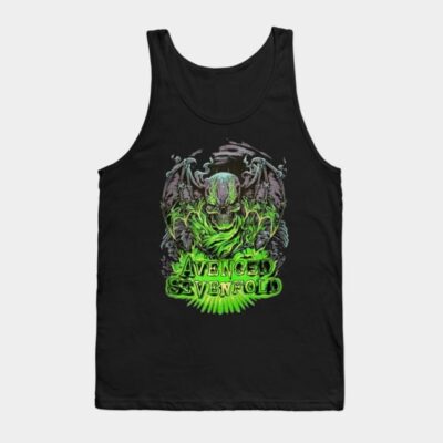 Avenged Skull Green Tank Top Official Cow Anime Merch