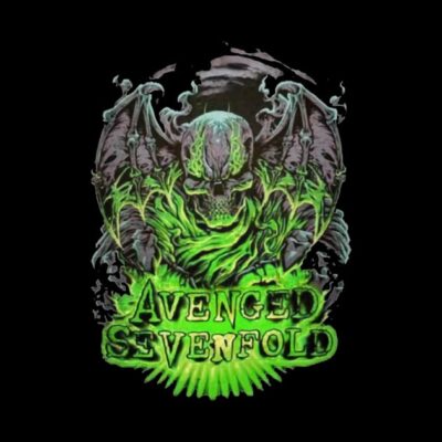 Avenged Skull Green Tapestry Official Cow Anime Merch