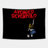 Avenged Ll Girls With Red Paint Tapestry Official Cow Anime Merch