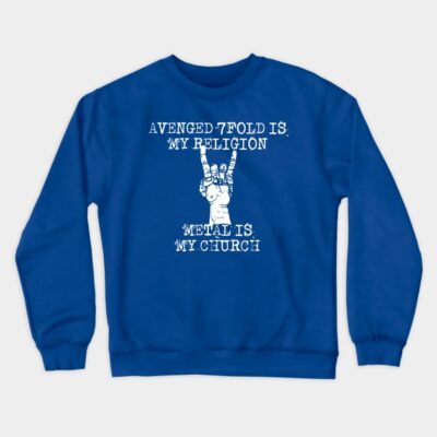 Avenged Sevenfold Is My Religion Crewneck Sweatshirt Official Cow Anime Merch