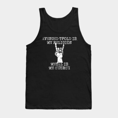 Avenged Sevenfold Is My Religion Tank Top Official Cow Anime Merch