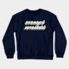 Avenged Sevenfold Retro Rainbow Typography Faded S Crewneck Sweatshirt Official Cow Anime Merch