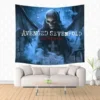 Avenged Sevenfold A7X Pattern Tapestry Decorative Wall Hanging Carpet Bedding Outlet Door Curtain Textiles 3 - Avenged Sevenfold Store