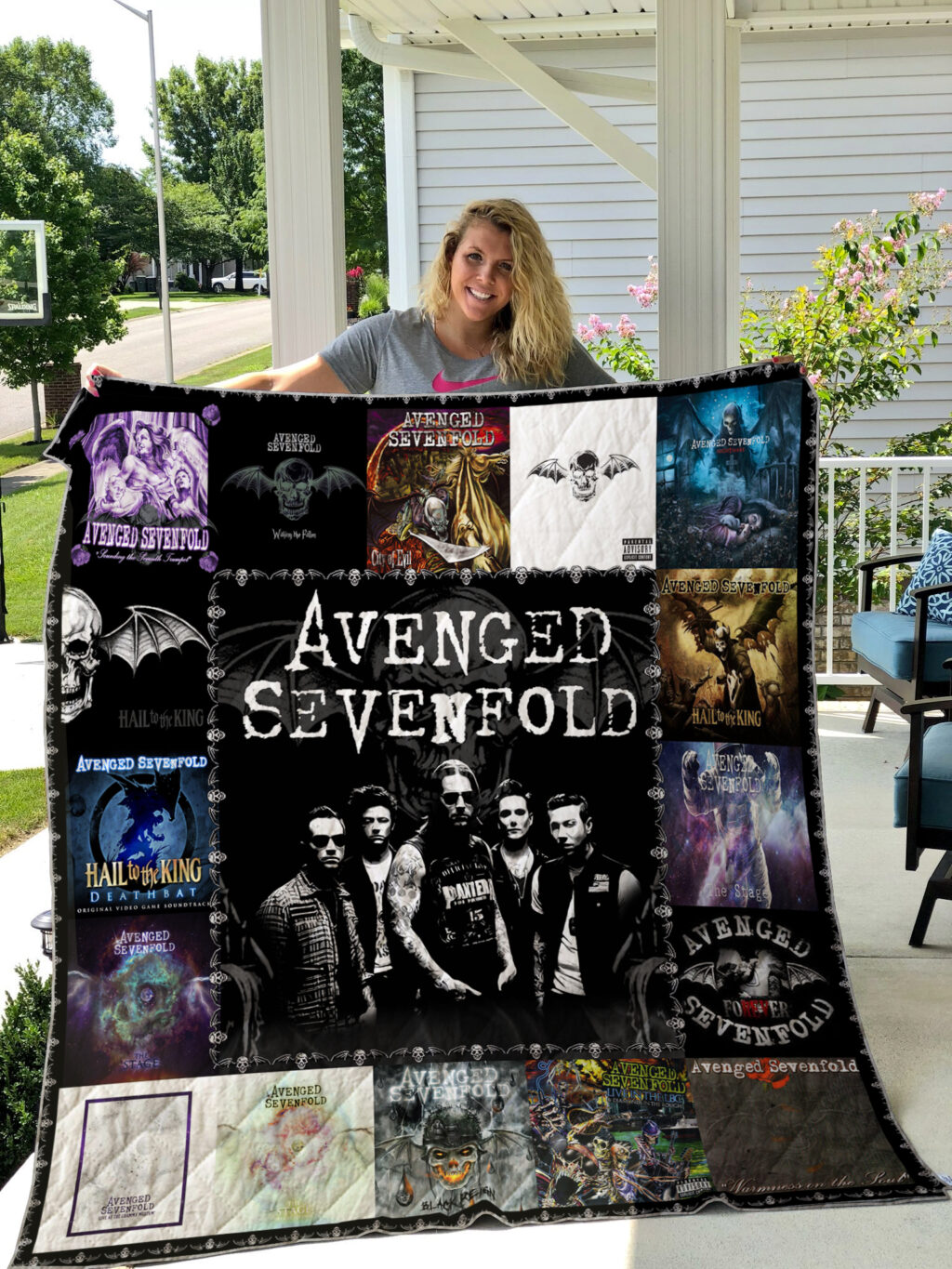 avenged sevenfold style 2 quilt blanket F899F6 - Avenged Sevenfold Store