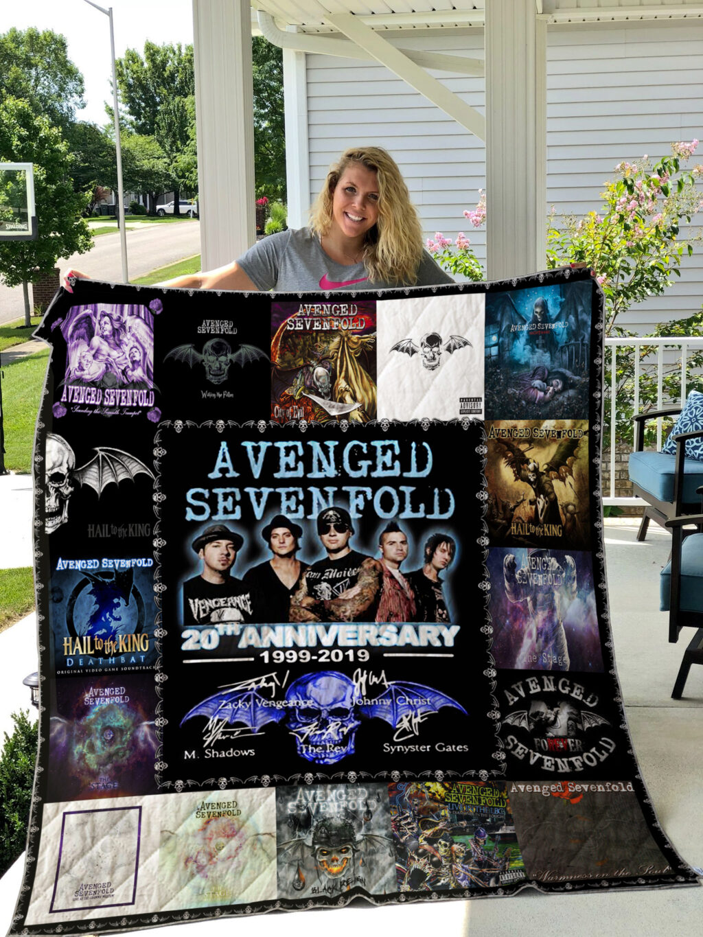 avenged sevenfold style 3 quilt blanket 74C38C - Avenged Sevenfold Store