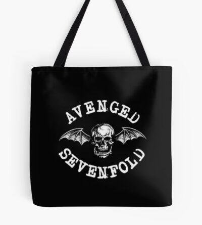 White Avenged Sevenfold Logo Tote Bag Official Avenged Sevenfold Merch