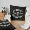 White Avenged Sevenfold Logo Throw Pillow Official Avenged Sevenfold Merch