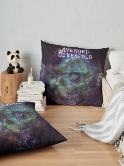 Avengedsevenfold - The Stage Album Cover || 002 Throw Pillow Official Avenged Sevenfold Merch