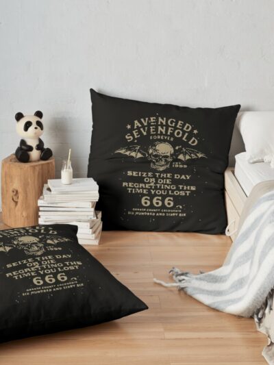 Avenged Sevenfold Band Throw Pillow Official Avenged Sevenfold Merch