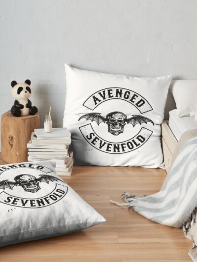 Avenged Sevenfold A7X Throw Pillow Official Avenged Sevenfold Merch