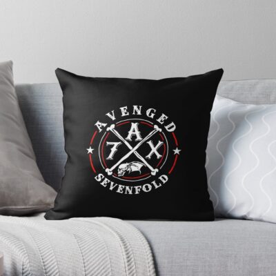 Avenged Sevenfold Logo Throw Pillow Official Avenged Sevenfold Merch