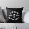 White Avenged Sevenfold Logo Throw Pillow Official Avenged Sevenfold Merch