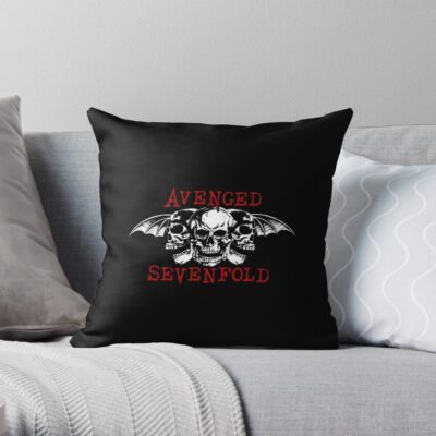 Best Avenged Sevenfold Logo Throw Pillow Official Avenged Sevenfold Merch