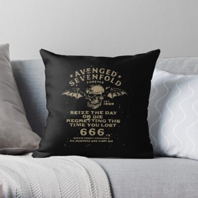 Avenged Sevenfold Band Throw Pillow Official Avenged Sevenfold Merch