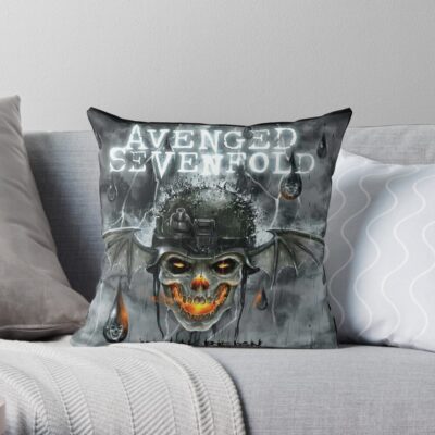 Avengedsevenfold - Black Reign Album Cover || 005 Throw Pillow Official Avenged Sevenfold Merch