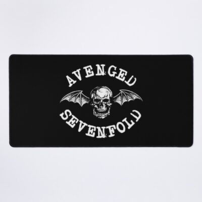 White Avenged Sevenfold Logo Mouse Pad Official Avenged Sevenfold Merch