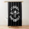 White Avenged Sevenfold Logo Shower Curtain Official Avenged Sevenfold Merch