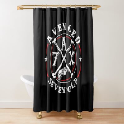 Avenged Sevenfold Logo Shower Curtain Official Avenged Sevenfold Merch