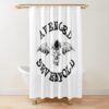 Black Avenged Sevenfold Logo Shower Curtain Official Avenged Sevenfold Merch