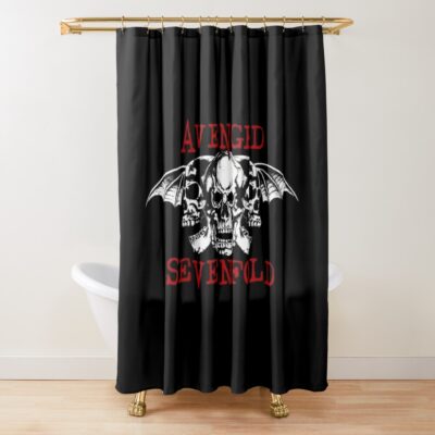 Best Avenged Sevenfold Logo Shower Curtain Official Avenged Sevenfold Merch