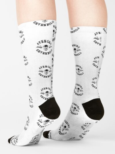 Black Avenged Sevenfold Logo Socks Official Avenged Sevenfold Merch